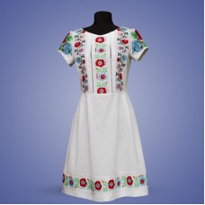 Embroidered dress "Flower Lady"